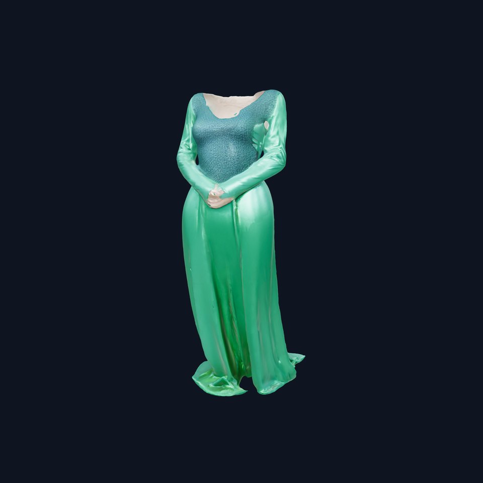 Elegant Evening Gown Model Pack